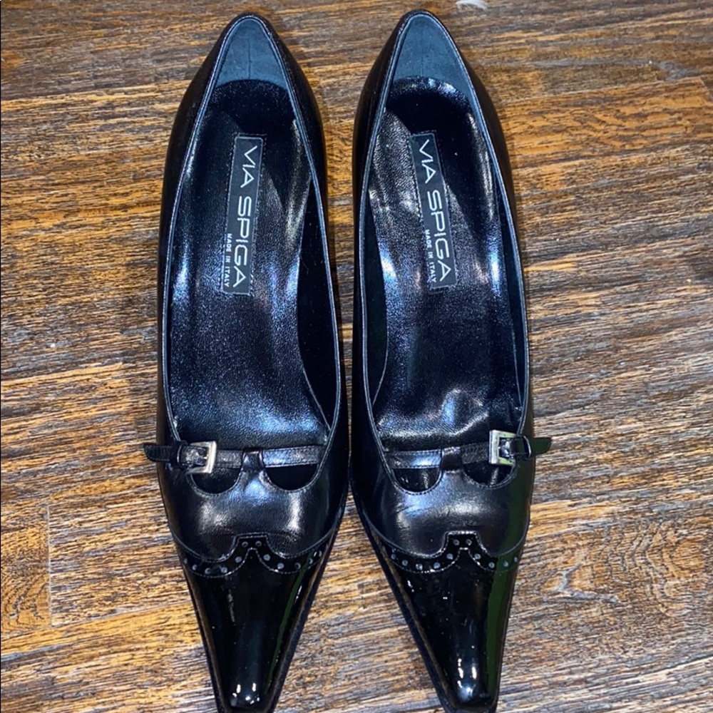 Via Spiga black heels